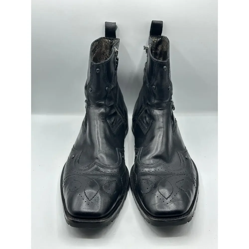 MARK NASON Lounge U Rock Ankle Boots Leather Moto Sz 14 $550